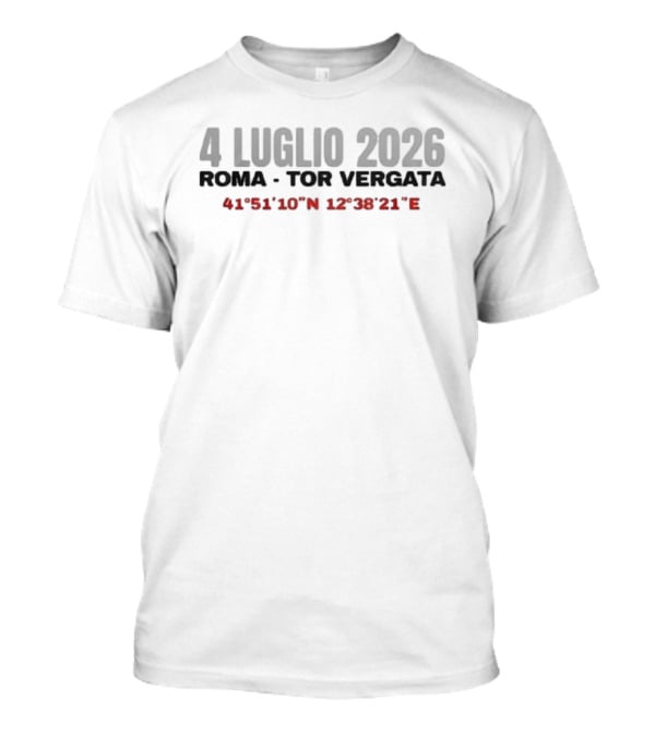Ultimo Stadi 2027 La Favola Continua 4 Luglio 2026 Roma Tor Vergata Limited Edition T-Shirt