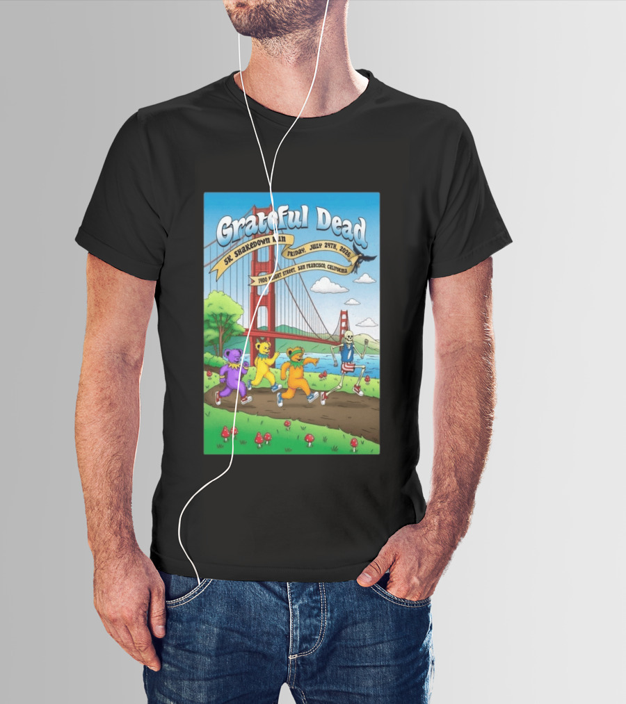 Grateful Dead 5K Shakedown Run July 24 2026 San Francisco California T-Shirt