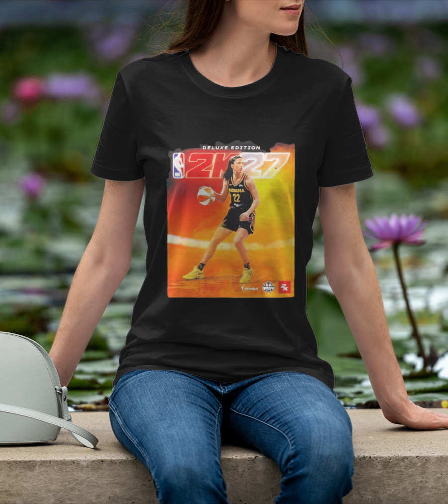 WNBA Caitlin Clark Indiana Fever NBA 2K27 Deluxe Edition Cover Athlete T-Shirt