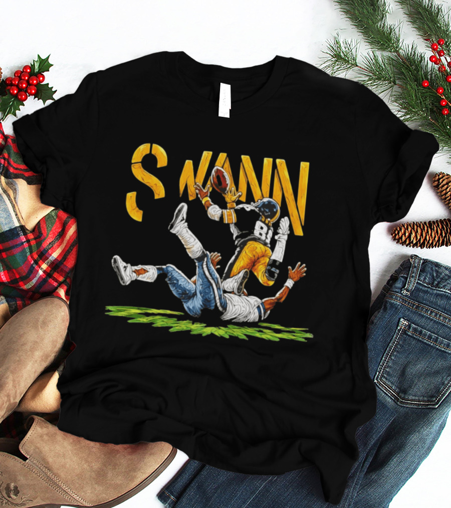 Lynn Swann 88 Pittsburgh Steelers Football Catch Painting T-Shirt