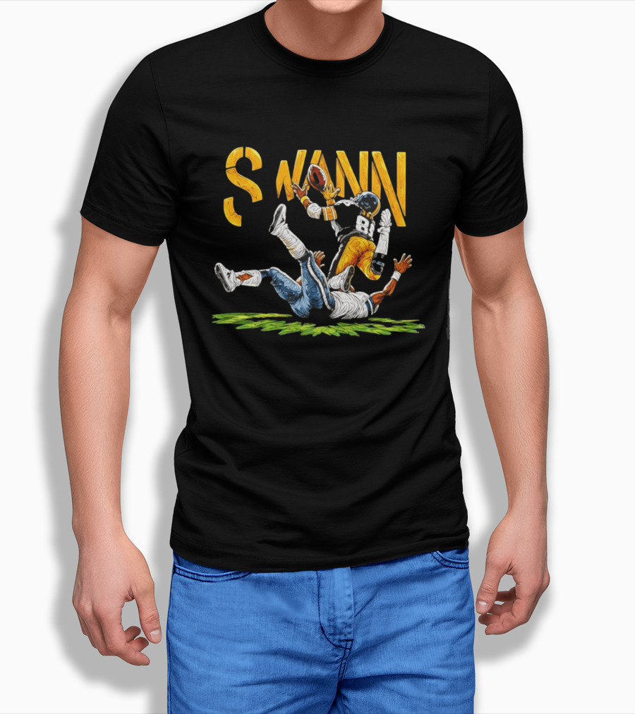 Lynn Swann 88 Pittsburgh Steelers Football Catch Painting T-Shirt