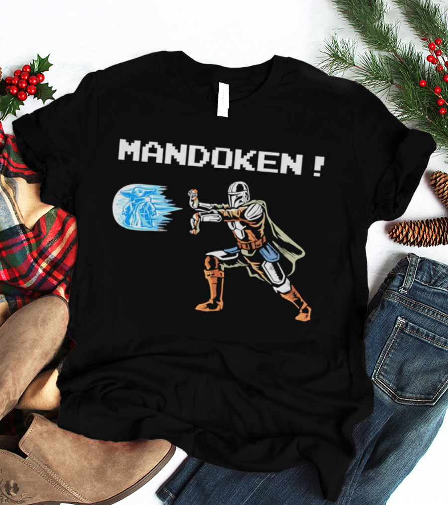 Mandoken The Mandalorian Grogu Force Move Fusion T-Shirt