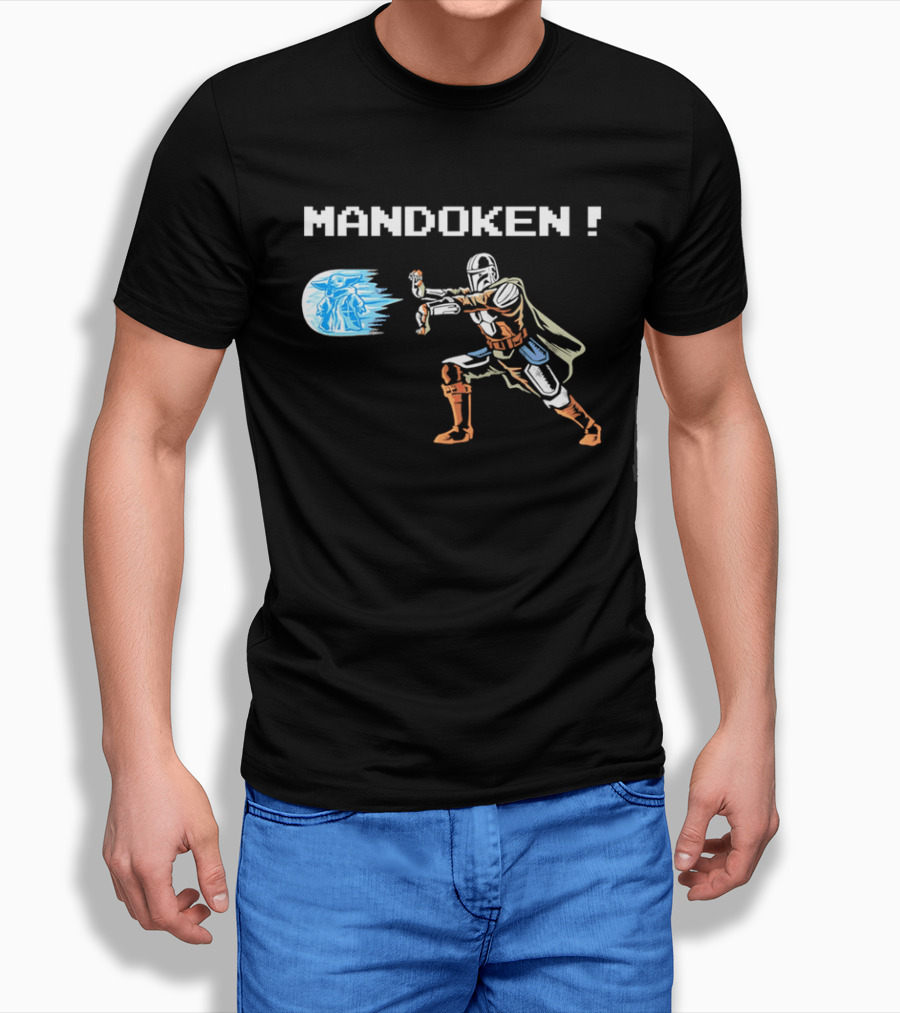 Mandoken The Mandalorian Grogu Force Move Fusion T-Shirt