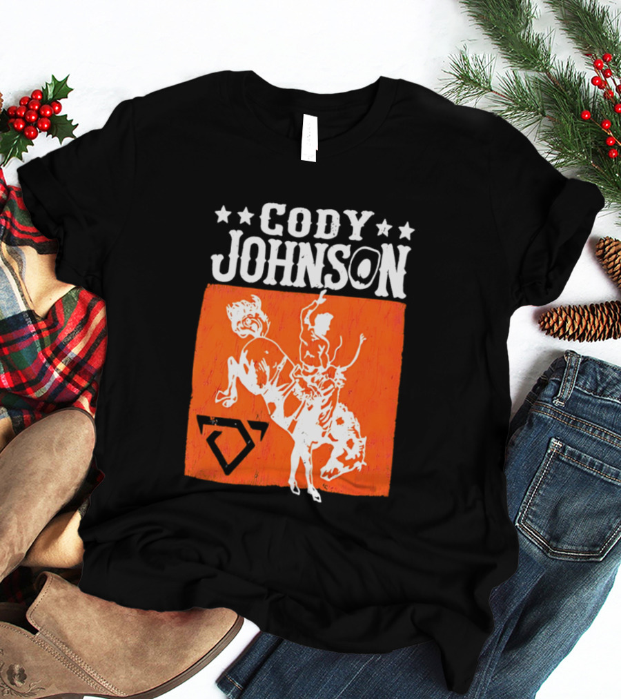 Cody Johnson Cowboy Rodeo Bucking Horse Vintage Western T-Shirt