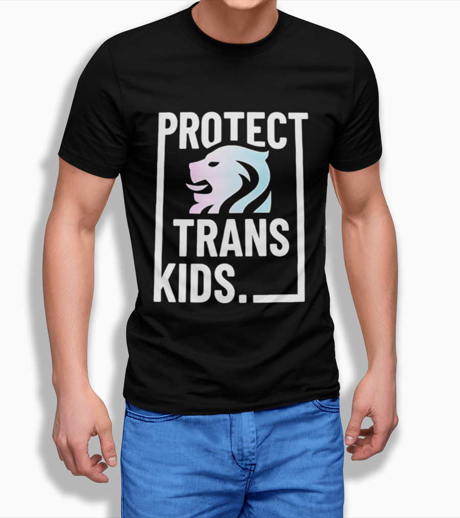 Protect Trans Kids Lion T-Shirt
