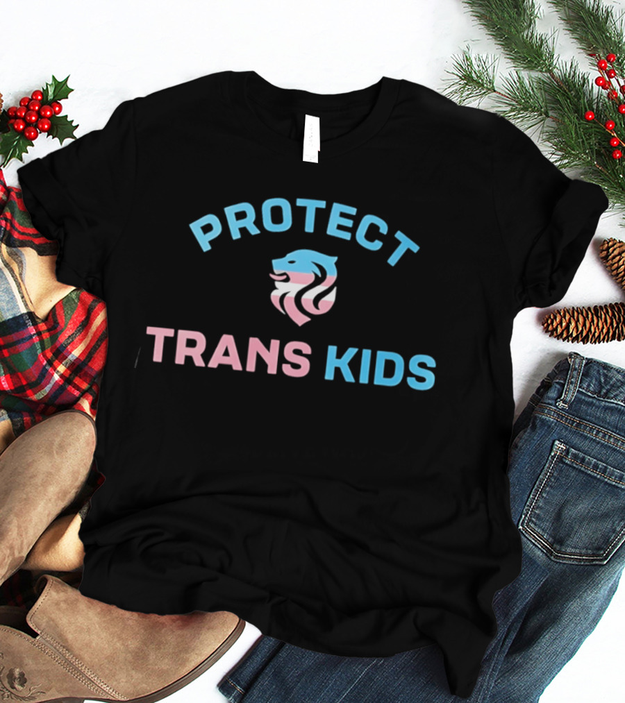 Protect Trans Kids Lion With Pink Blue Colors Megan Rapinoe T-Shirt