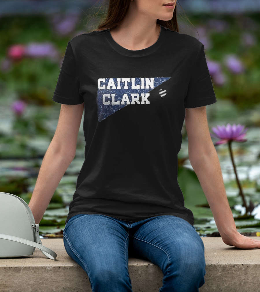 Indiana Fever Caitlin Clark Number 22 Limited Edition Football Caitlin Clark Text Heart T-Shirt