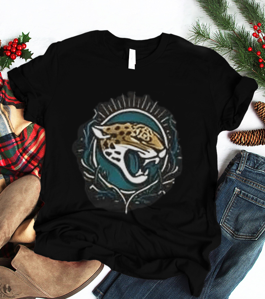 Jacksonville Jaguars Runs In My Blood Skeleton Jaguar T-Shirt