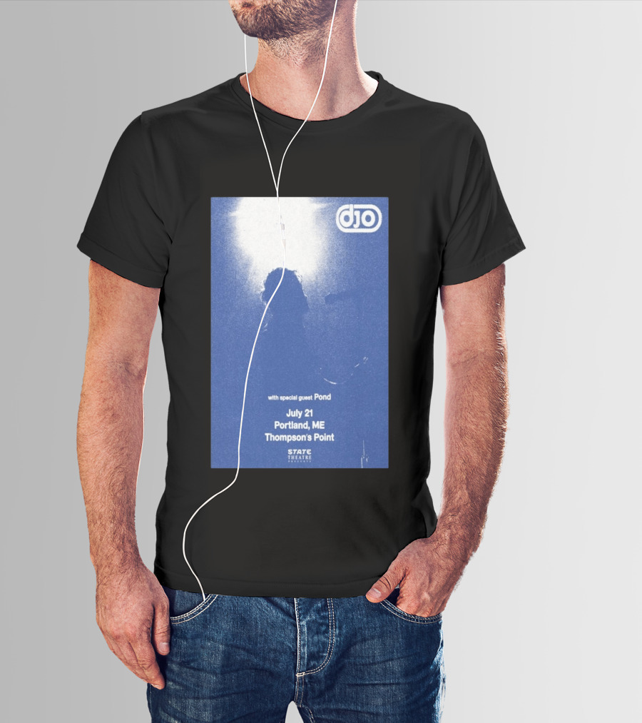 Djo July 21 Portland ME Thompson's Point State Theatre With Special Guest Pond T-Shirt