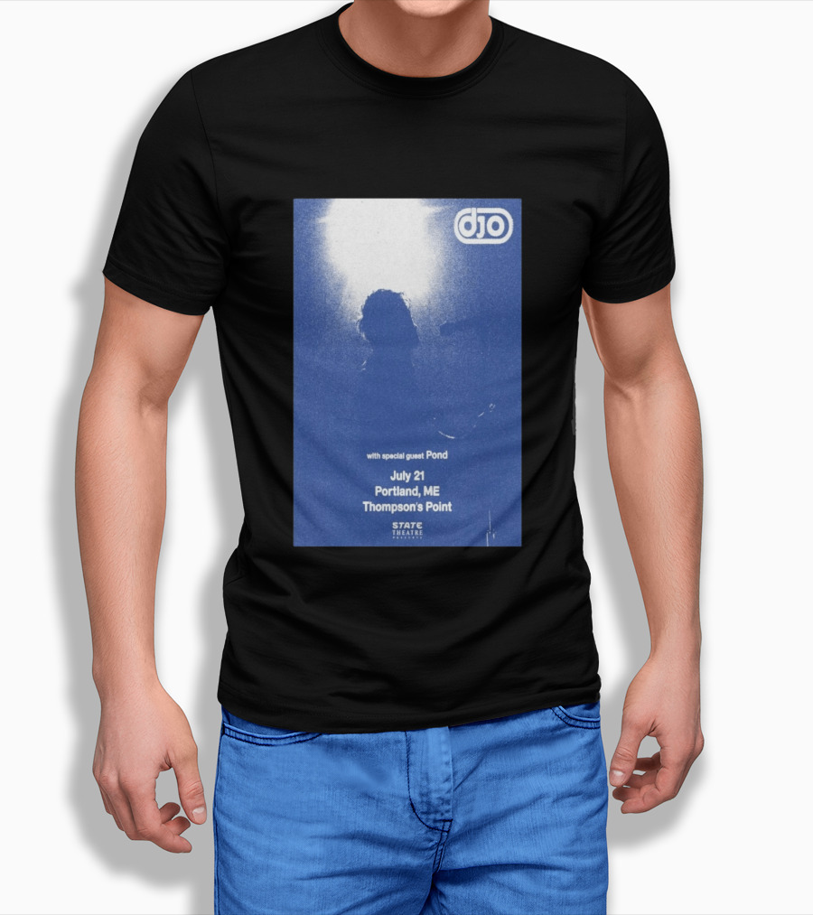 Djo July 21 Portland ME Thompson's Point State Theatre With Special Guest Pond T-Shirt