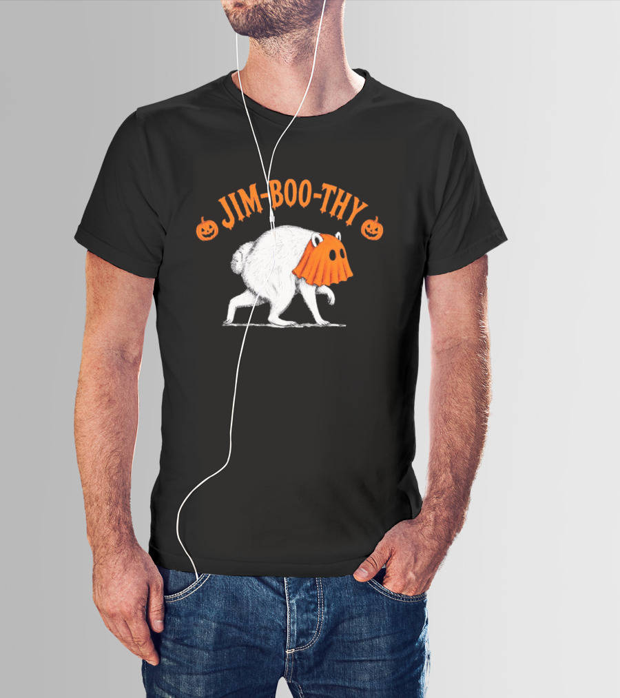 Jim Boo Thy Trash Panda Ghost Raccoon Halloween Meme T-Shirt