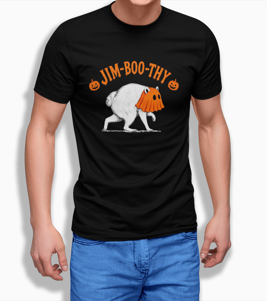 Jim Boo Thy Trash Panda Ghost Raccoon Halloween Meme T-Shirt