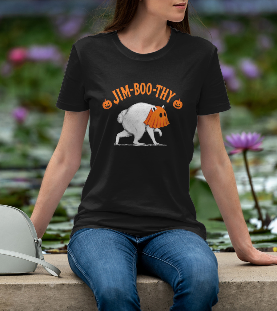 Jim Boo Thy Trash Panda Ghost Raccoon Halloween Meme T-Shirt
