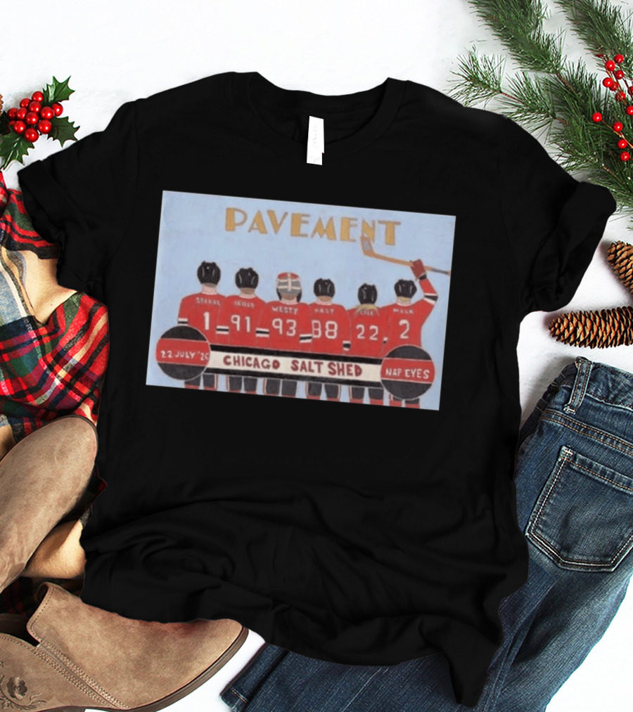 Pavement Band Chicago Salt Shed Nap Eyes July 22 2026 Hockey T-Shirt