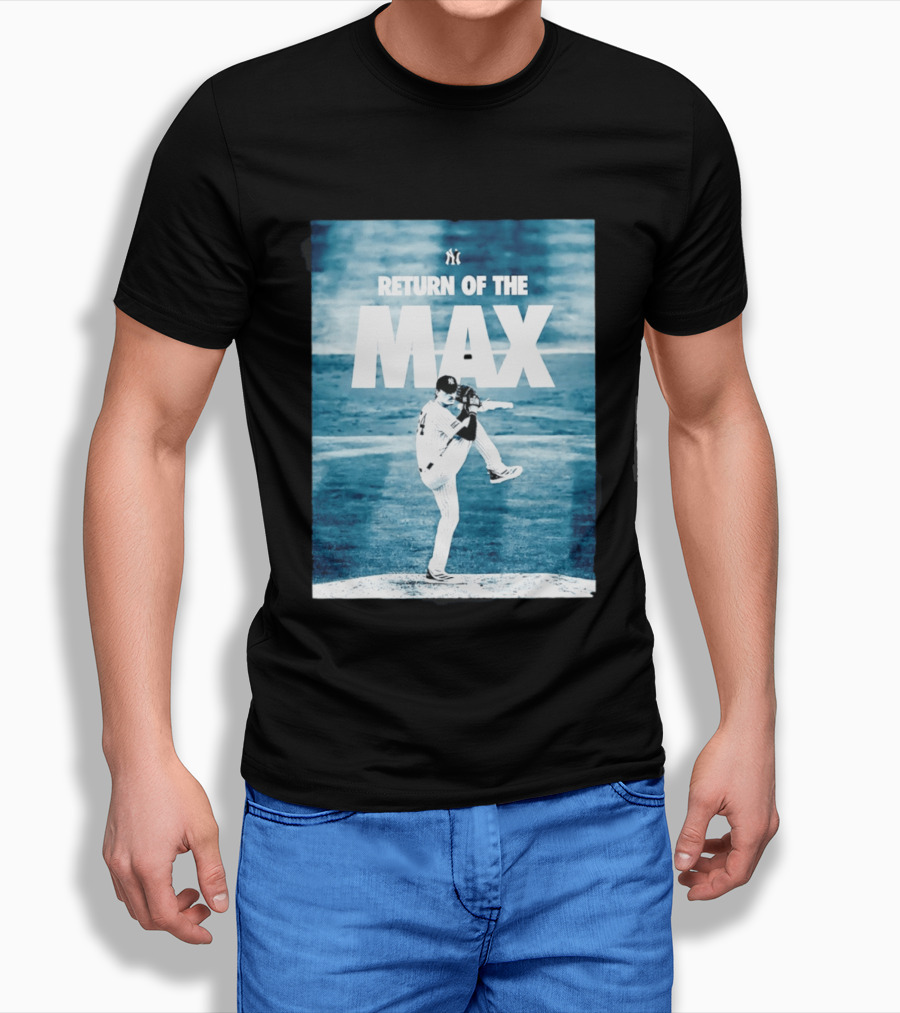 Return Of The Max Fried New York Yankees 54 MLB Pitching Action T-Shirt