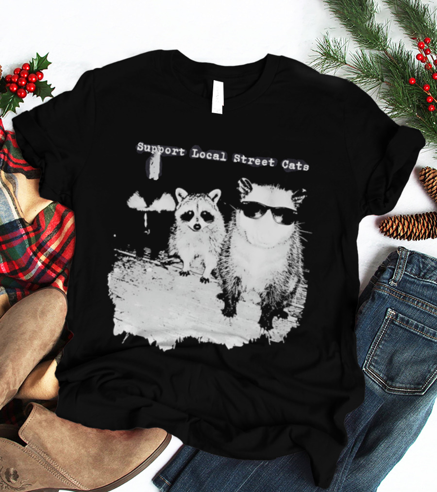 Support Local Street Cats Feline Advocacy T-Shirt