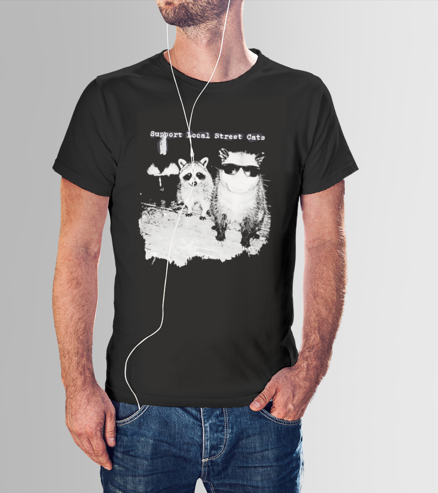 Support Local Street Cats Feline Advocacy T-Shirt