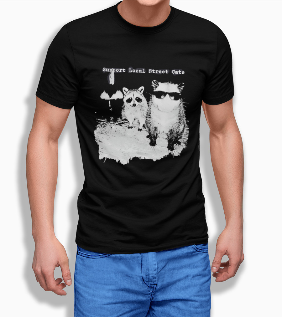 Support Local Street Cats Feline Advocacy T-Shirt