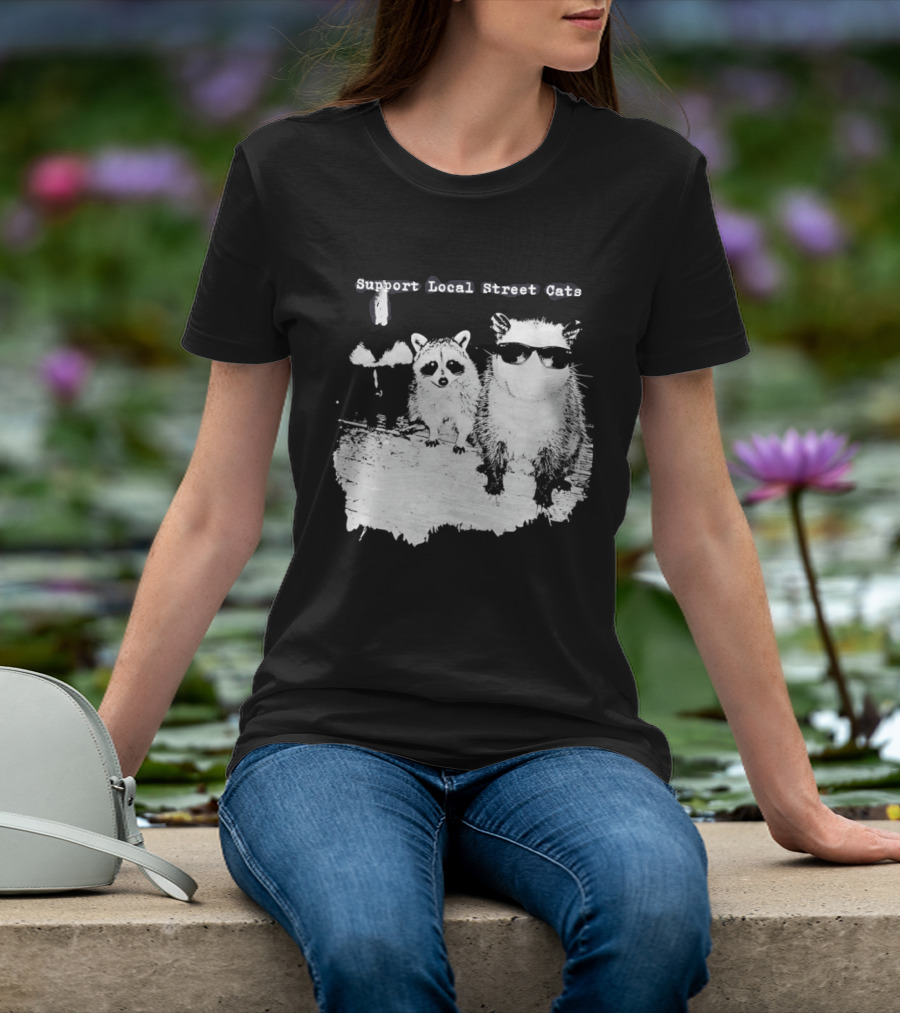 Support Local Street Cats Feline Advocacy T-Shirt