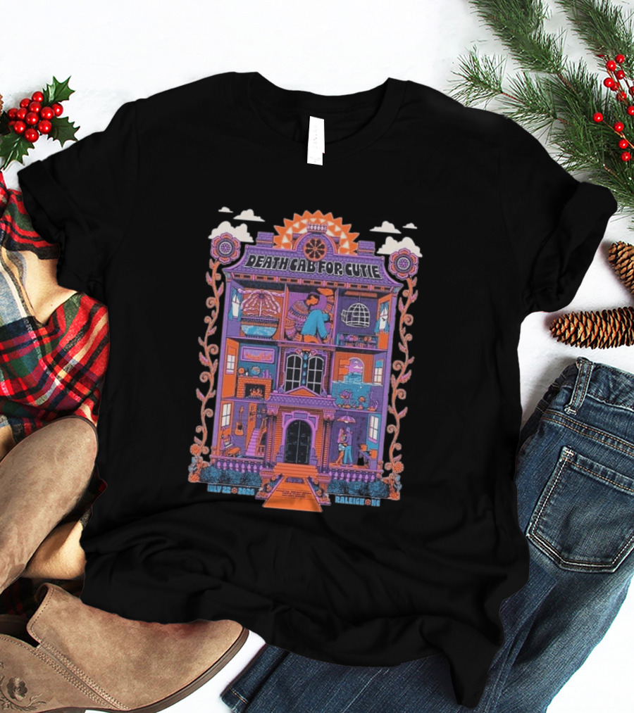 Death Cab For Cutie At Coastal Credit Union Music Park Walnut Creek Raleigh July 22 2026 T-Shirt
