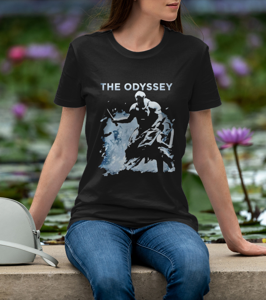 The Odyssey Warrior Dual Blade Combat Hooded Adventure T-Shirt