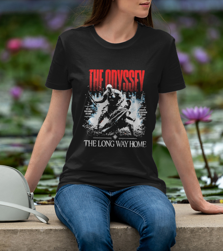 The Odyssey The Long Way Home Skiing Adventure T-Shirt