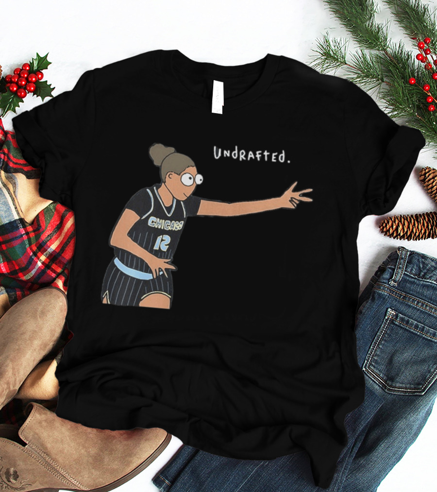 Undrafted Sydney Taylor Chicago Sky WNBA Basketball Player 12 T-Shirt