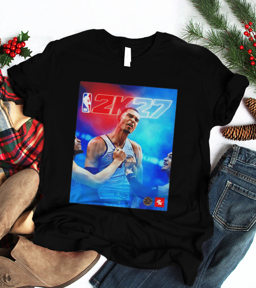 NBA 2K27 Victor Wembanyama San Antonio Spurs T-Shirt