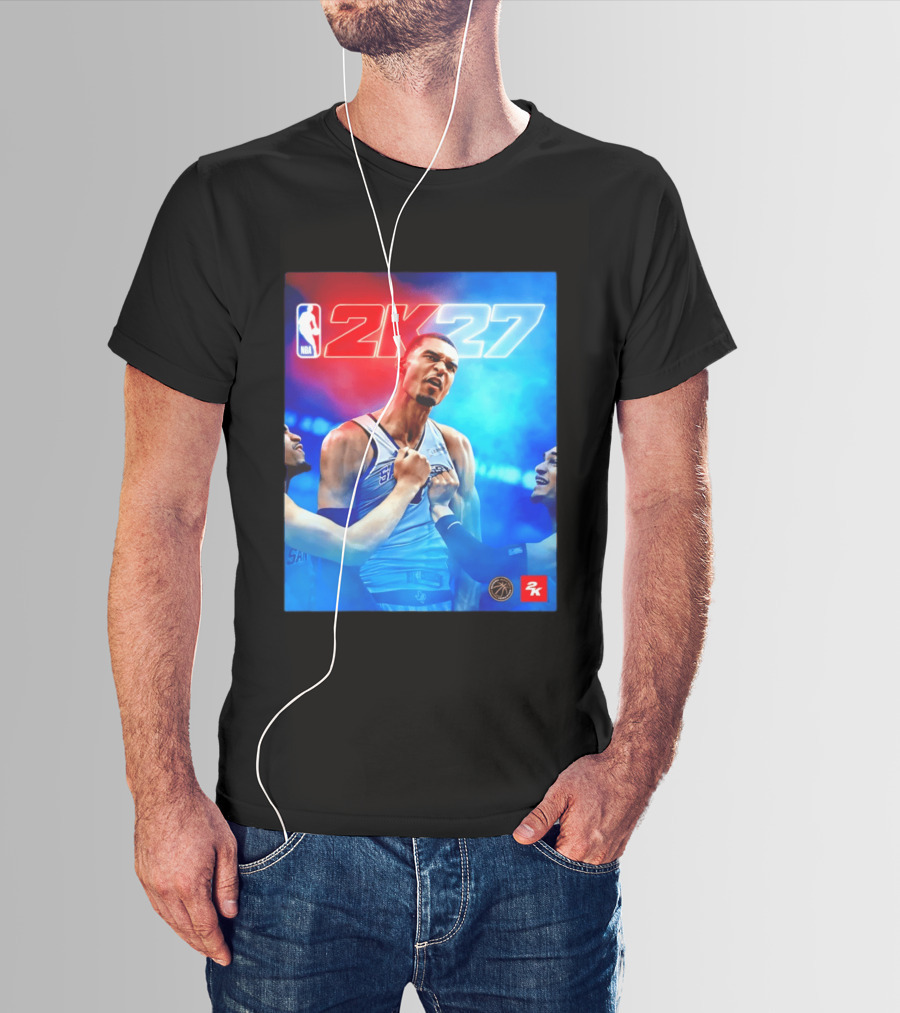 NBA 2K27 Victor Wembanyama San Antonio Spurs T-Shirt