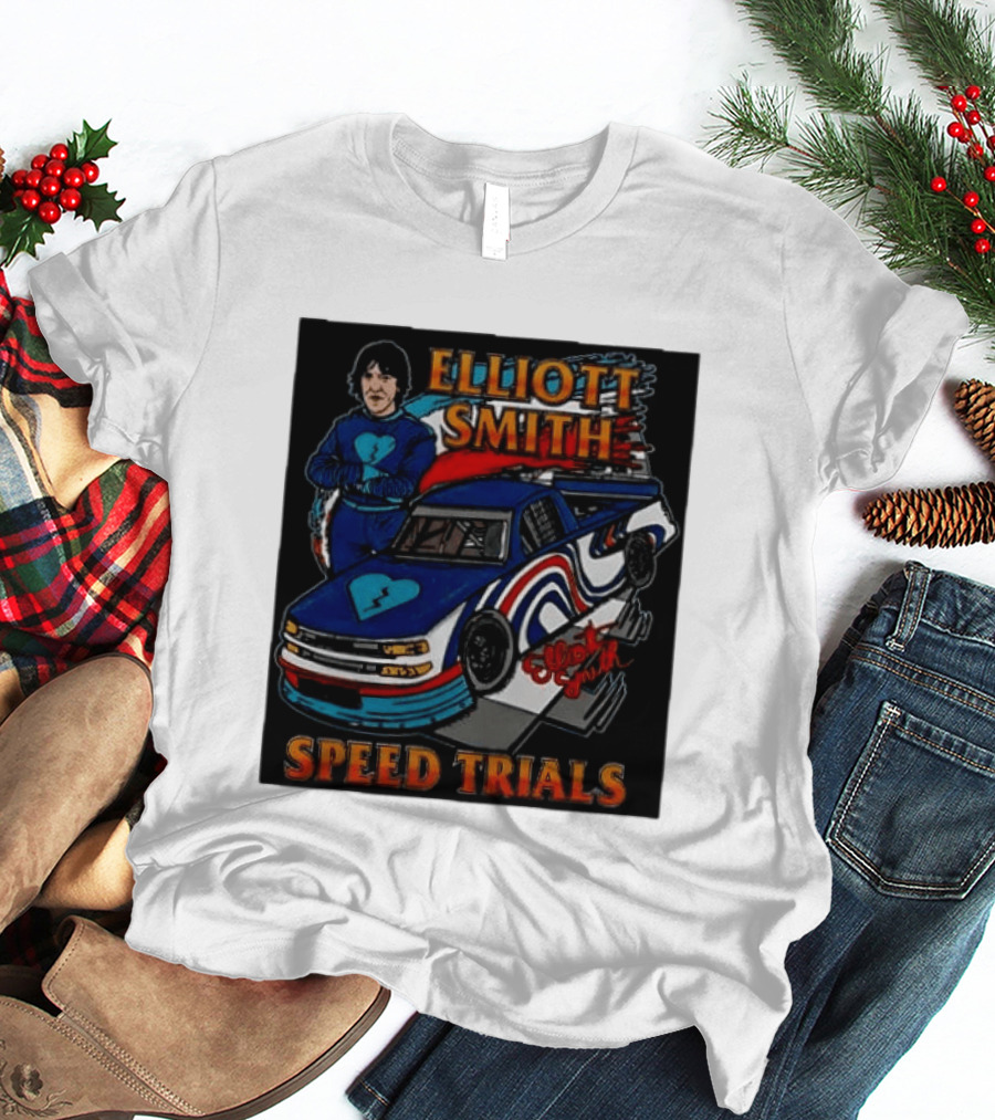 Elliott Smith Speed Trials Racing Car T-Shirt