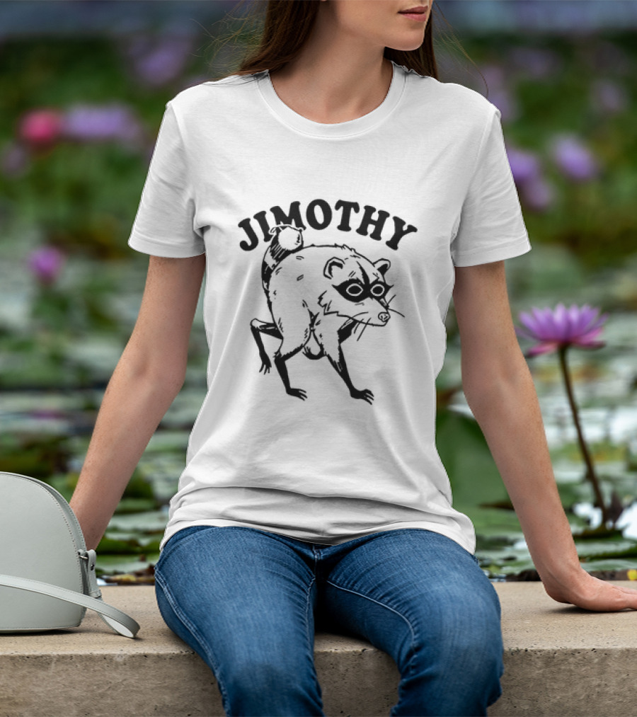 Jimothy Raccoon Doodle Sketch T-Shirt