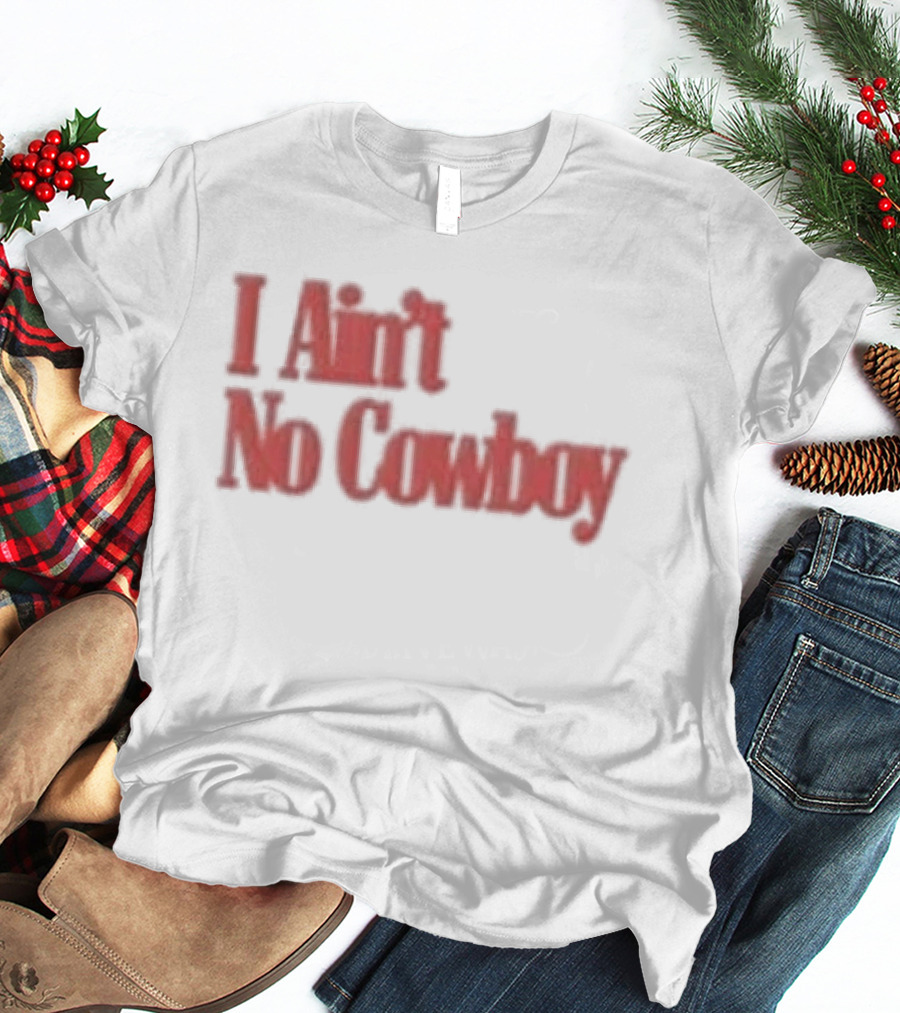 Luke Combs Nicole I Ain't No Cowboy Bold Red T-Shirt