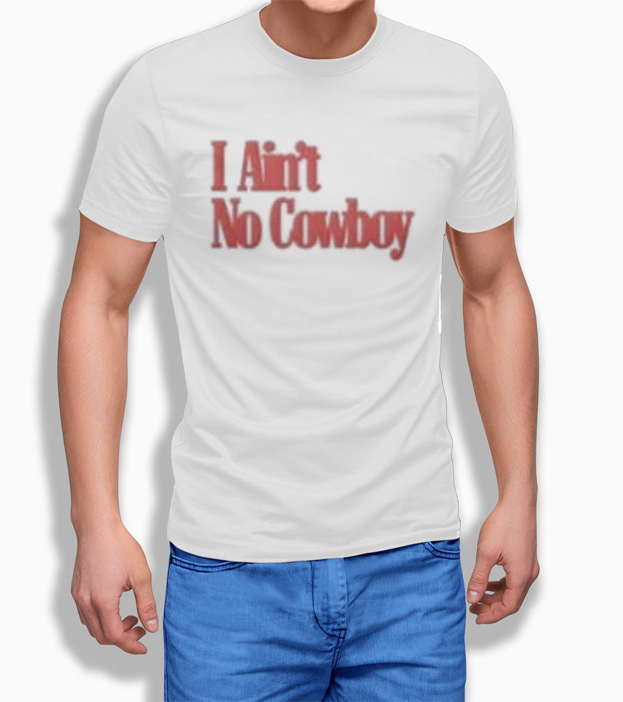 Luke Combs Nicole I Ain't No Cowboy Bold Red T-Shirt