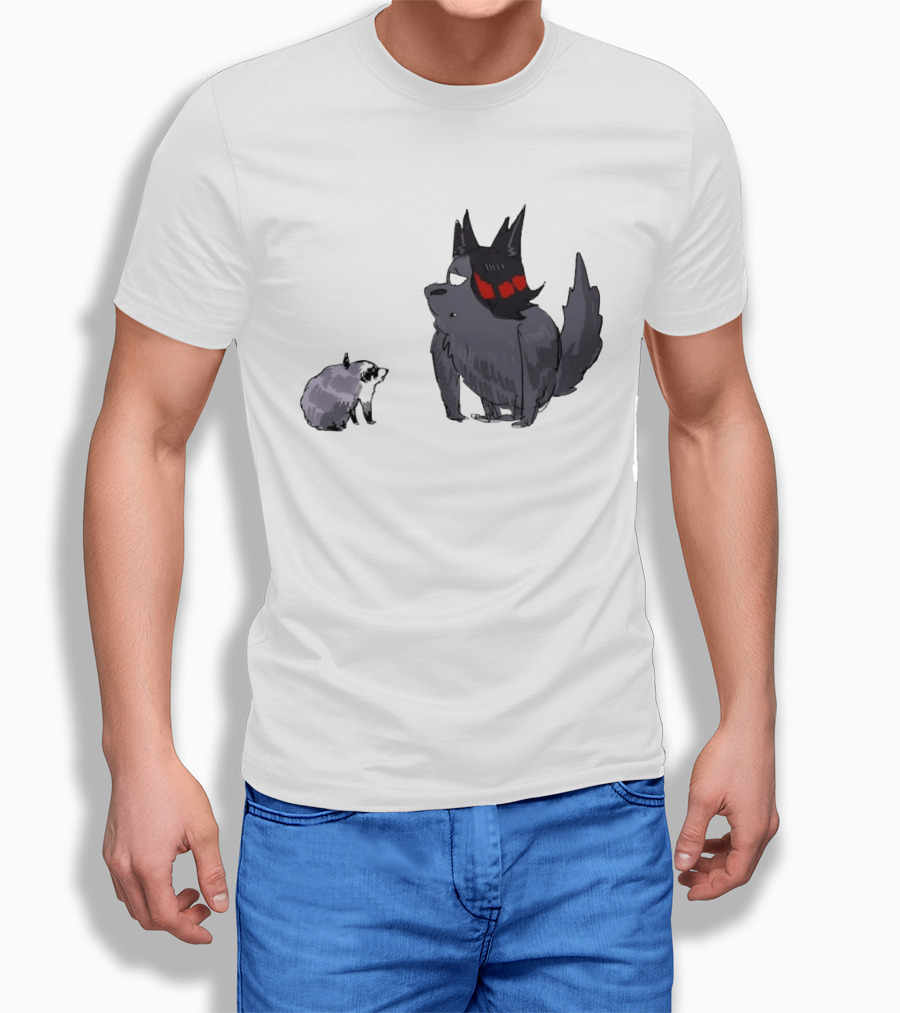 Mr Looper And Jimothy Raccoon Cartoon Funny Animal Characters T-Shirt