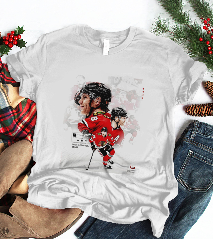 Patrick Kane Chicago Blackhawks Back Where It All Began End Of Beginning 88 T-Shirt