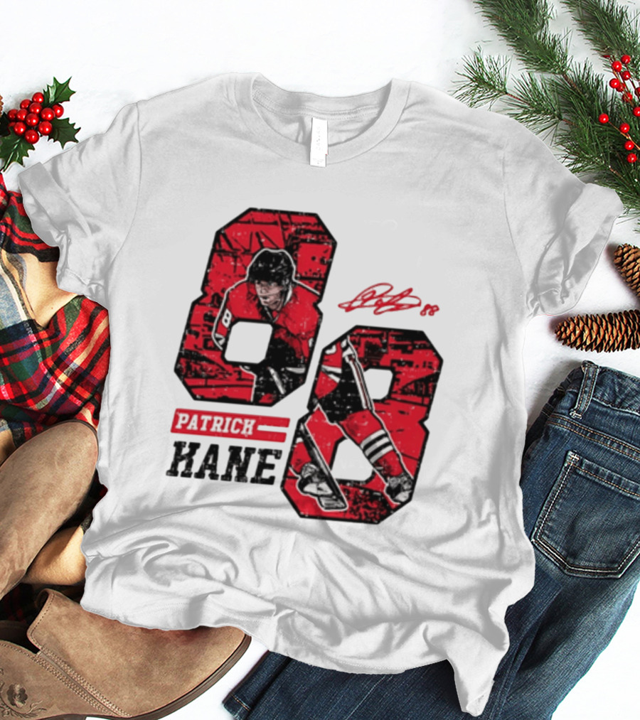 Patrick Kane Chicago Blackhawks 88 Comic Style Collaboration T-Shirt