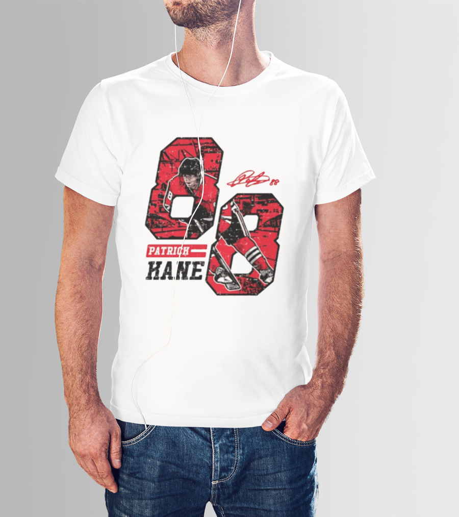 Patrick Kane Chicago Blackhawks 88 Comic Style Collaboration T-Shirt