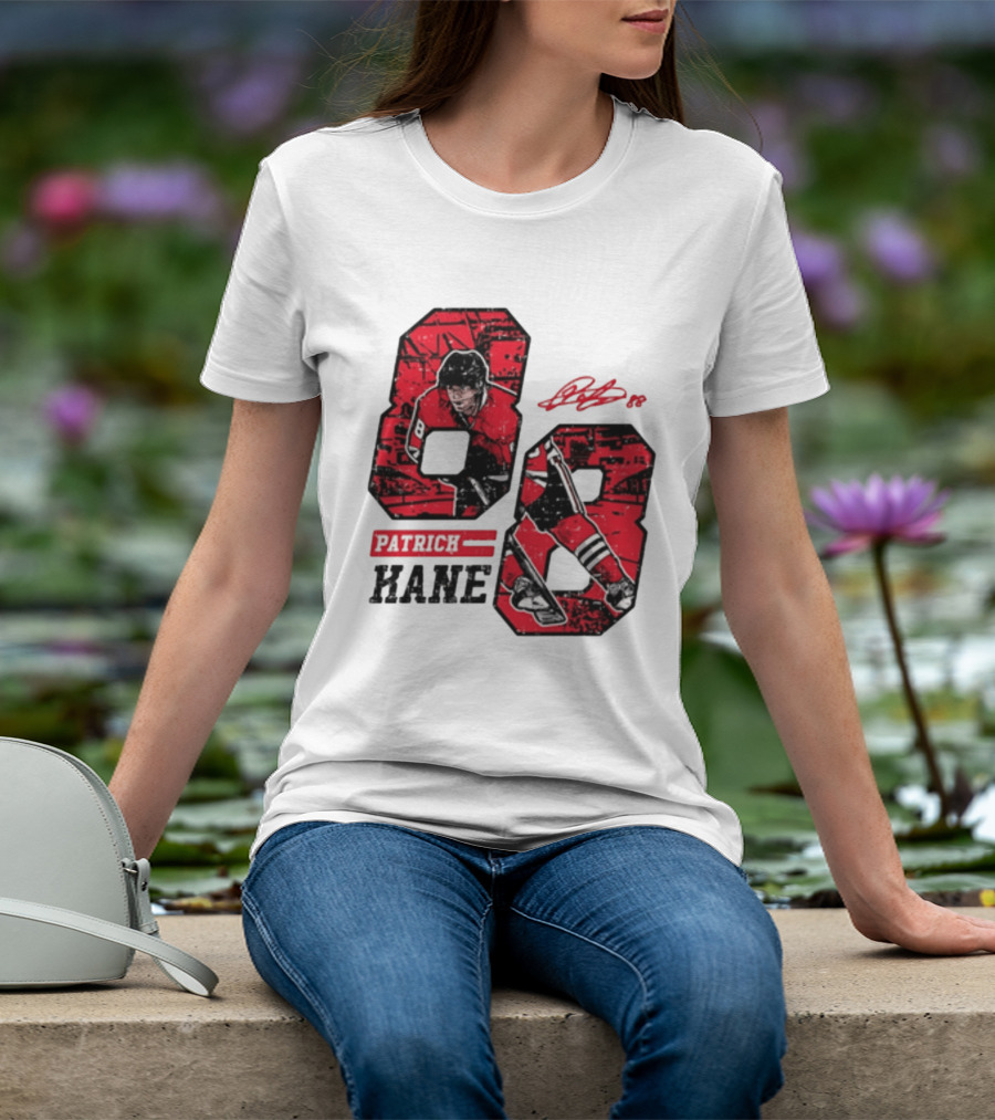 Patrick Kane Chicago Blackhawks 88 Comic Style Collaboration T-Shirt