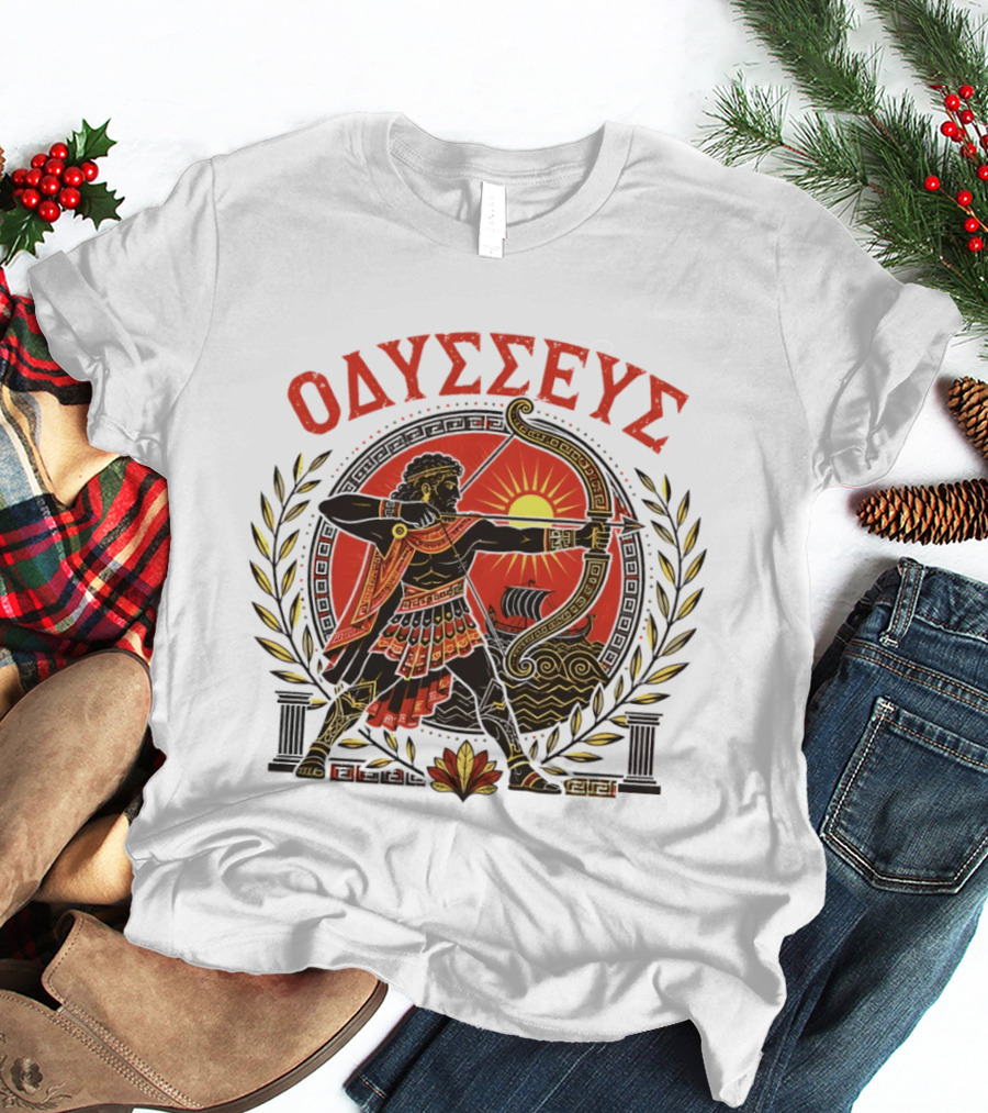 Odysseus Bow Greek Mythology Warrior Archery 2026 T-Shirt