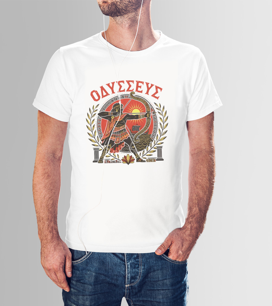 Odysseus Bow Greek Mythology Warrior Archery 2026 T-Shirt