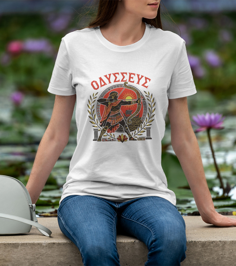 Odysseus Bow Greek Mythology Warrior Archery 2026 T-Shirt
