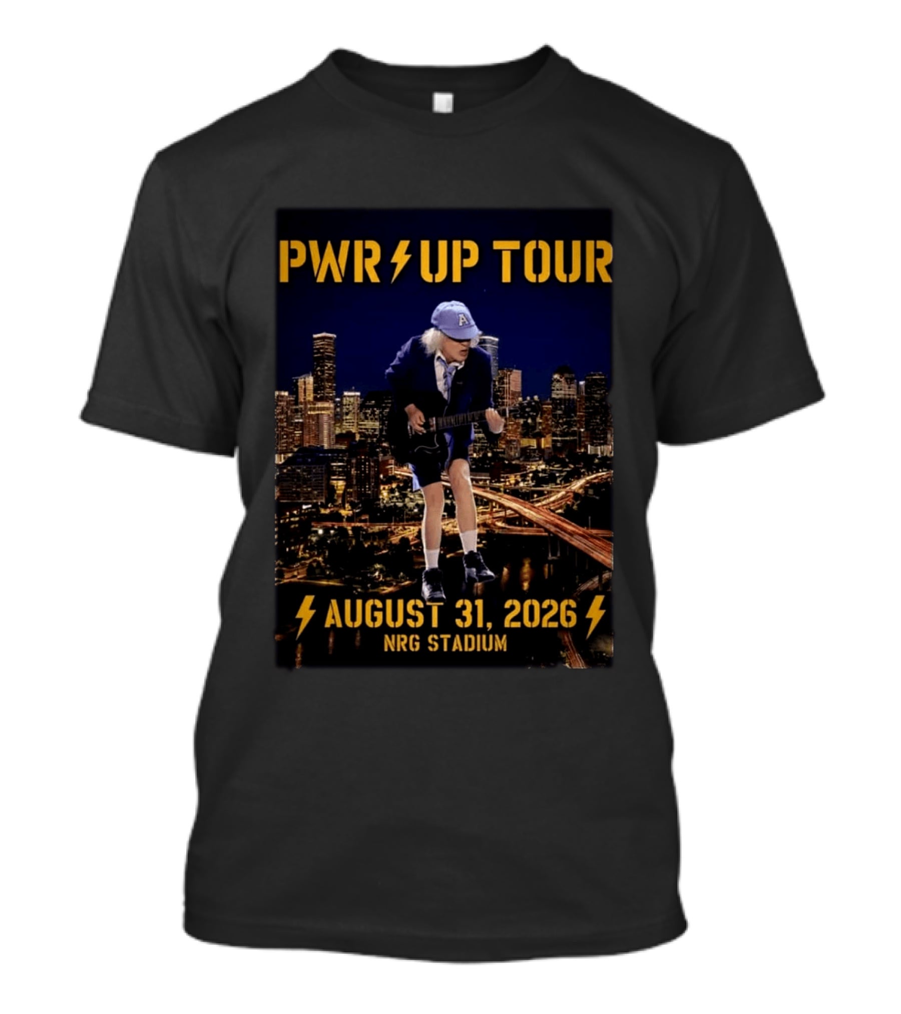 ACDC PWR UP Tour 2026 Houston August 31 NRG Stadium Event North America T-Shirt