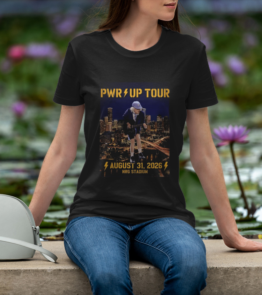 ACDC PWR UP Tour 2026 Houston August 31 NRG Stadium Event North America T-Shirt