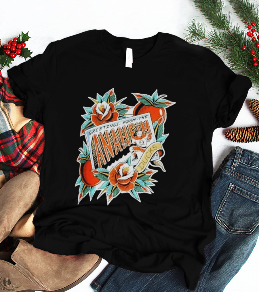 Greetings From The Anaheim Ducks Hockey Tattoo T-Shirt