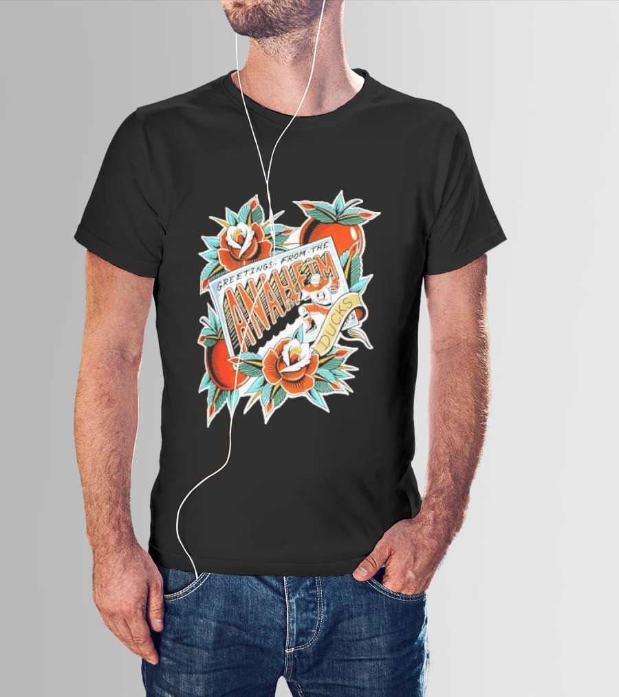Greetings From The Anaheim Ducks Hockey Tattoo T-Shirt