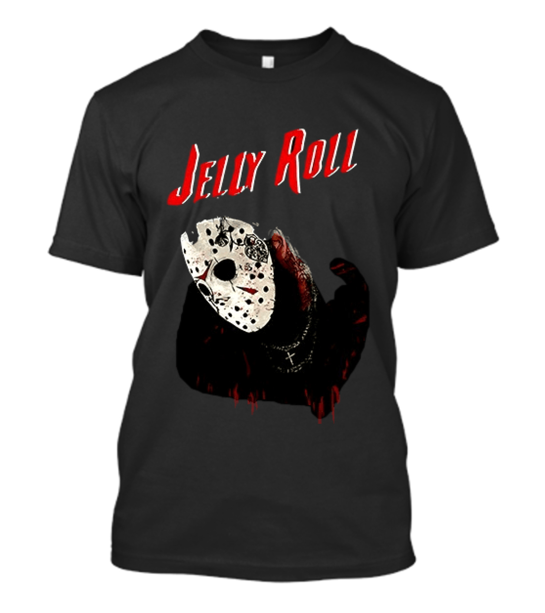 Jelly Roll Horror Mask Halloween T-Shirt