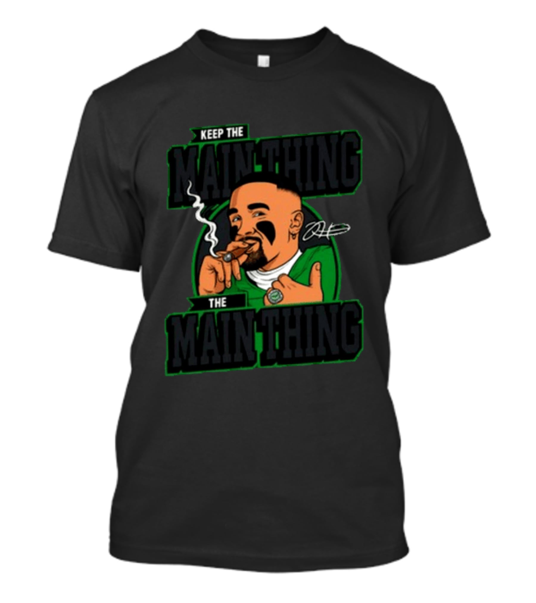 Keep The Main Thing Mascot Smoking Cigar Sports T-Shirt