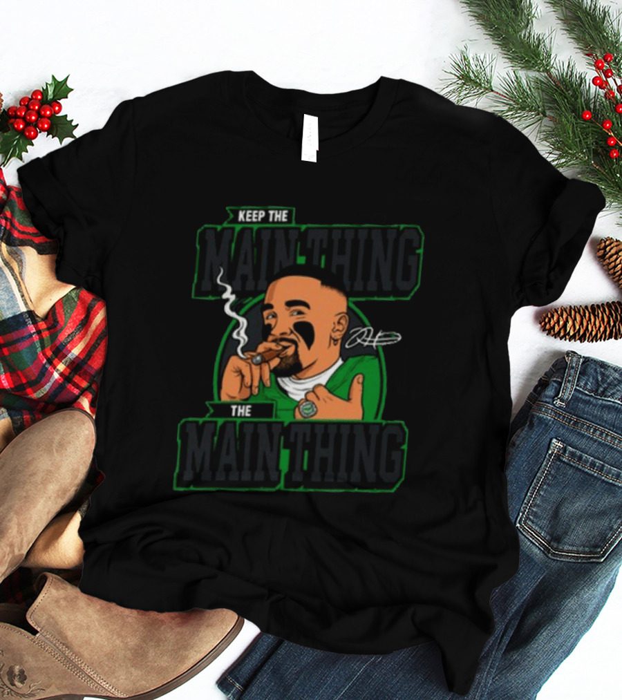 Keep The Main Thing Mascot Smoking Cigar Sports T-Shirt