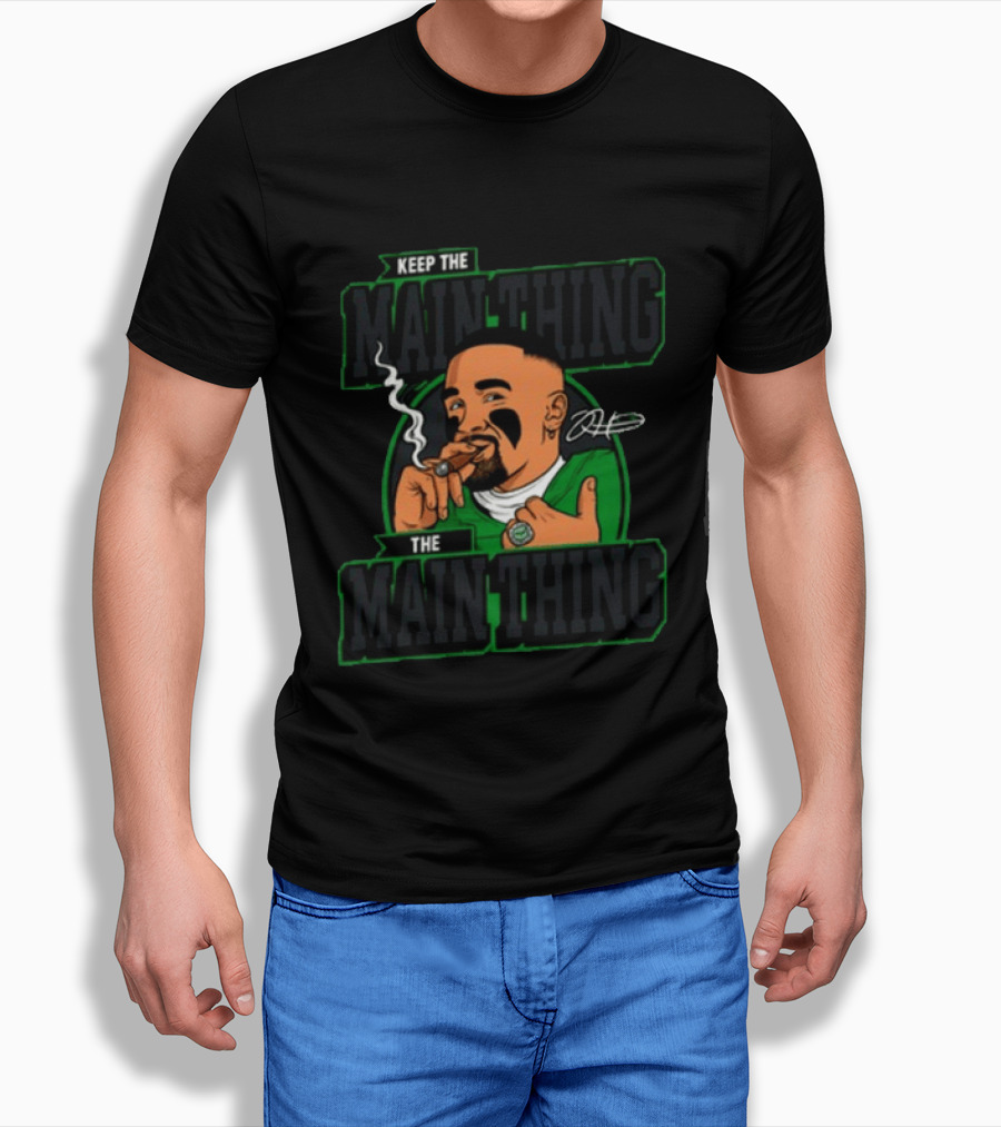 Keep The Main Thing Mascot Smoking Cigar Sports T-Shirt