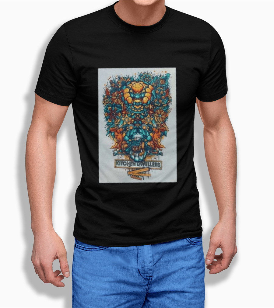 Kitchen Dwellers Winter Park CO July 24 25 2026 Tour Psychedelic Floral T-Shirt
